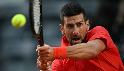 Novak Djokovic OK after being struck in head with metal water bottle in Rome