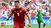 Serbia's Luka Jovic snatches late equaliser to salvage 1-1 draw with Slovenia in Euro 2024 | - Times of India