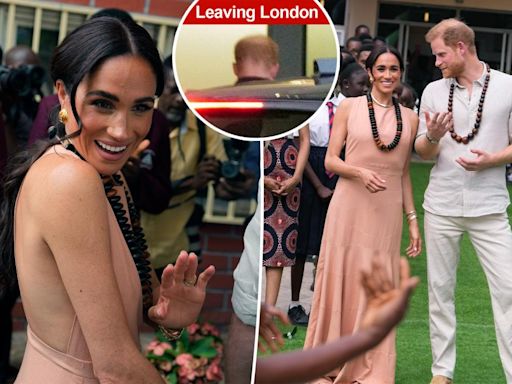 Meghan Markle, Prince Harry all smiles in Nigeria after secretly reuniting at London’s Heathrow Airport