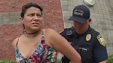 Moment female 'pedophile' arrested 'for preying on young boys at pool