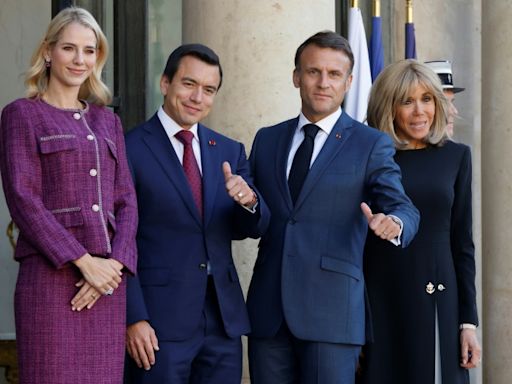 Macron recibe en París a su par de Ecuador con el clima y la seguridad en agenda