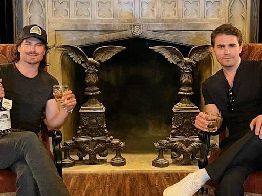 Ian Somerhalder and Paul Wesley reunite in 'Vampire Diaries' mansion: 'First time back'