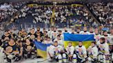 Ukrainian refugees compete in Canadian peewee hockey tournament while war rages back home
