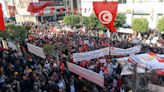 Powerful Tunisian trade union defies president with mass protests