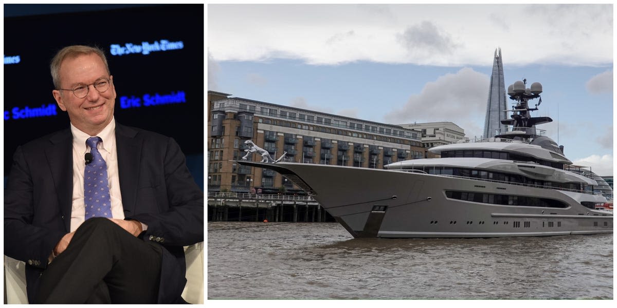 Eric Schmidt was supposed to buy a yacht once owned by a Russian oligarch. Here's the one he bought instead.