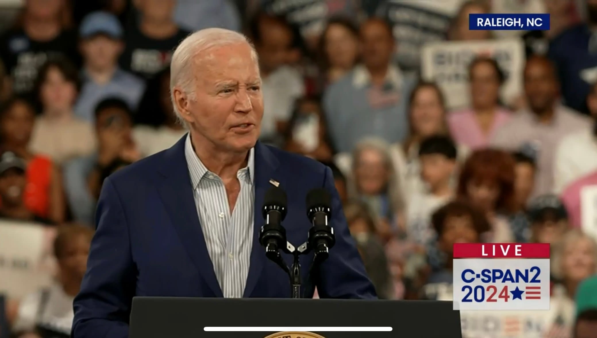 A tale of two presidents: Biden delivers rousing call to action hours after ho-hum debate