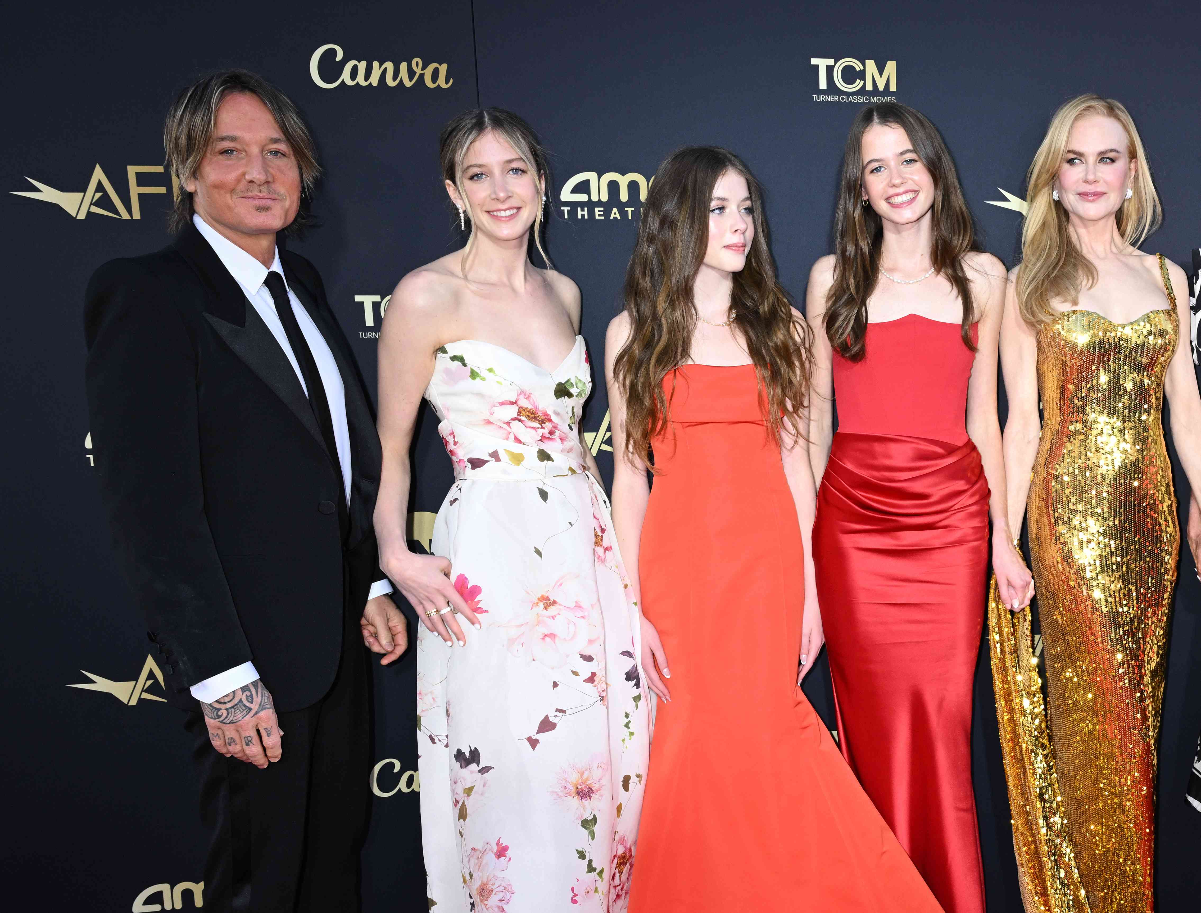 Nicole Kidman And Keith Urban's Daughters Make First Red Carpet Appearance To Celebrate Mom