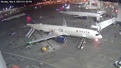 Video shows moment Delta Airlines flight caught fire at SEA Airport