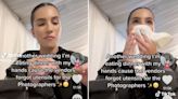 Photographer divides TikTok after complaining about having to eat dinner with her hands at some weddings: 'I really don't understand'