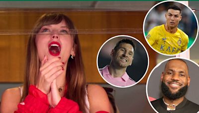 Taylor Swift supera a los grandes del deporte: Messi, Cristiano y hasta LeBron James