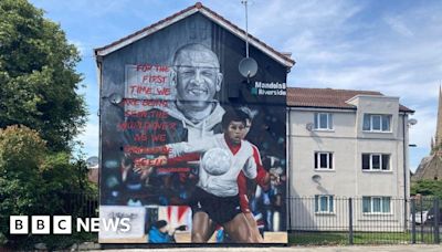 Mural for Liverpool FC's first black player Howard Gayle unveiled