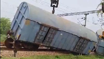 Rajasthan: 3 Coaches Of Goods Train Derail On Alwar-Mathura Track, Train Movement Unaffected; Visuals Surface