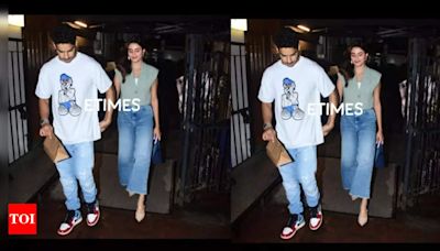 Ishaan Khatter and rumoured girlfriend Chandni Bainz leave hand-in-hand after dinner date - See photos | Hindi Movie News - Times of India