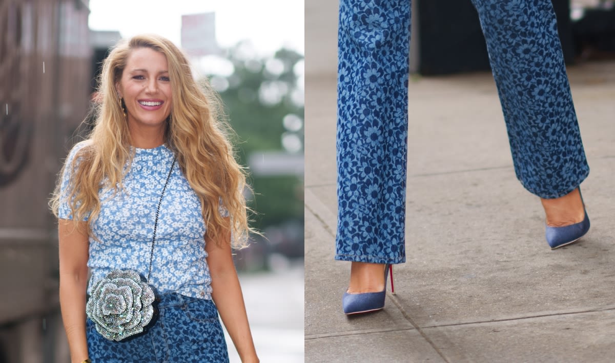 Blake Lively Wears Her Favorite Christian Louboutin Heels for ‘It Ends With Us’ Press Tour: From So Kate Denim to Gradient...