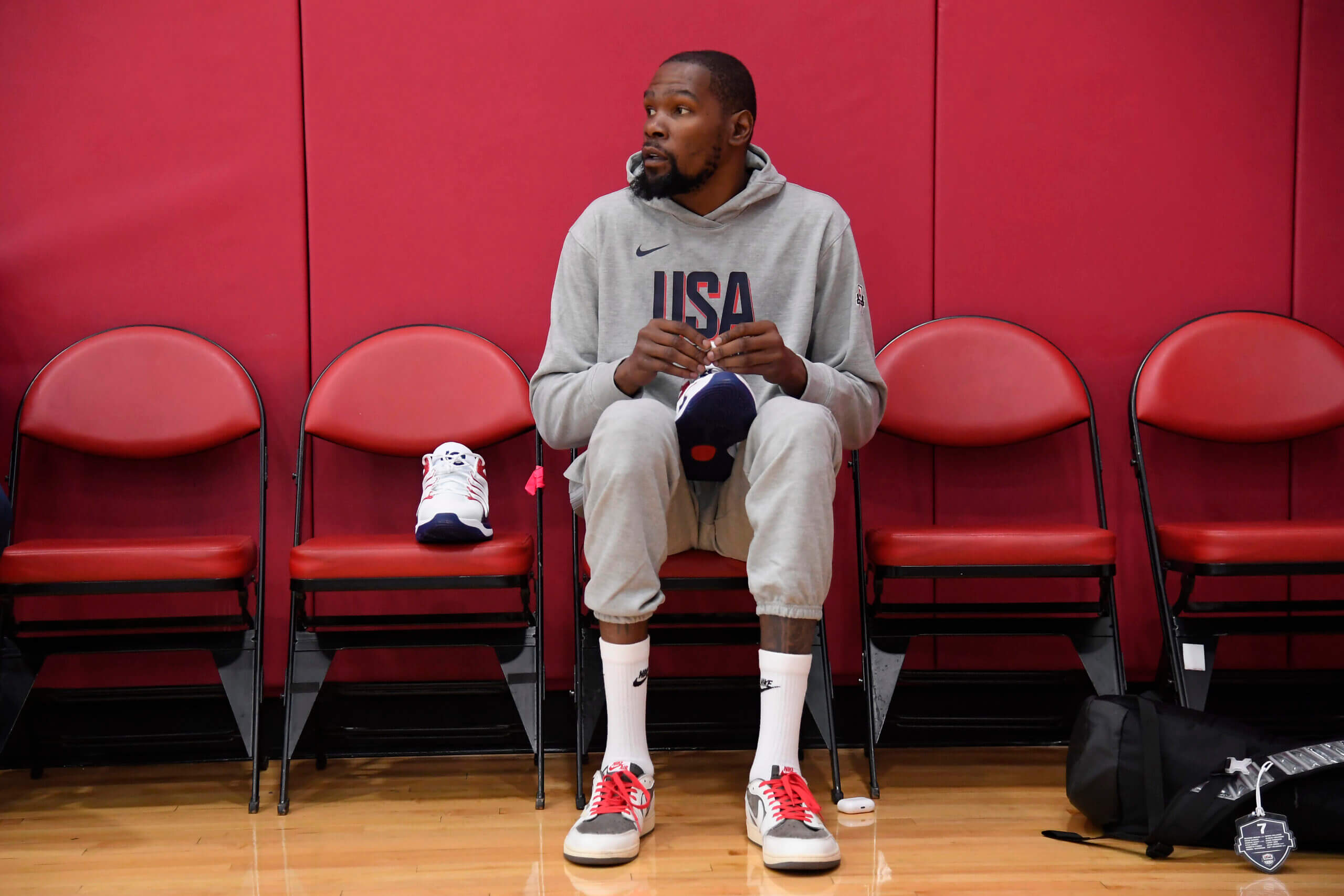 Durant (calf) misses first 2 days of USA training camp: Sources