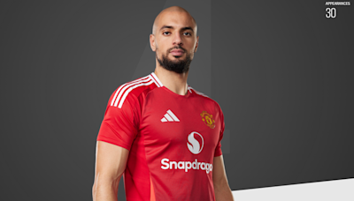 Why Sofyan Amrabat is wearing Manchester United's 2024/25 kit on official club website