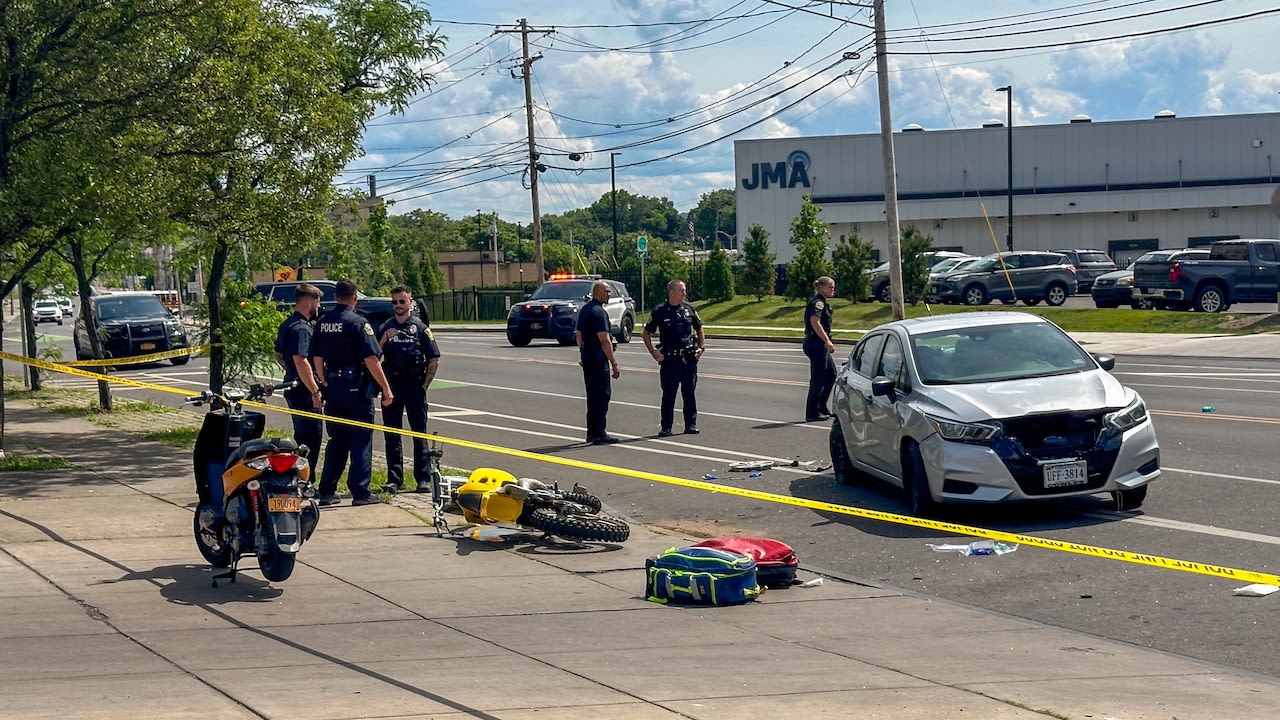 17-year-old found unconscious after dirt bike collides with car in Syracuse, police say