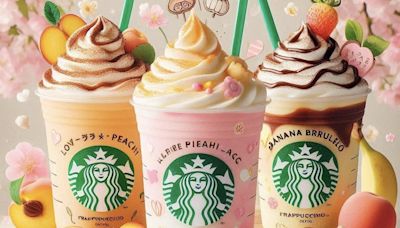 Starbucks Japan Debuts Love and Peach Frappuccino and Banana Brulee Frappuccino - EconoTimes
