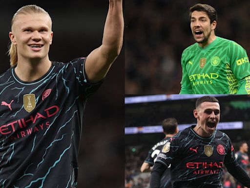 ...on the trophy! Erling Haaland and Stefan Ortega break Arsenal hearts as champions find a way to edge towards fourth-successive Premier League title | Goal.com English Kuwait