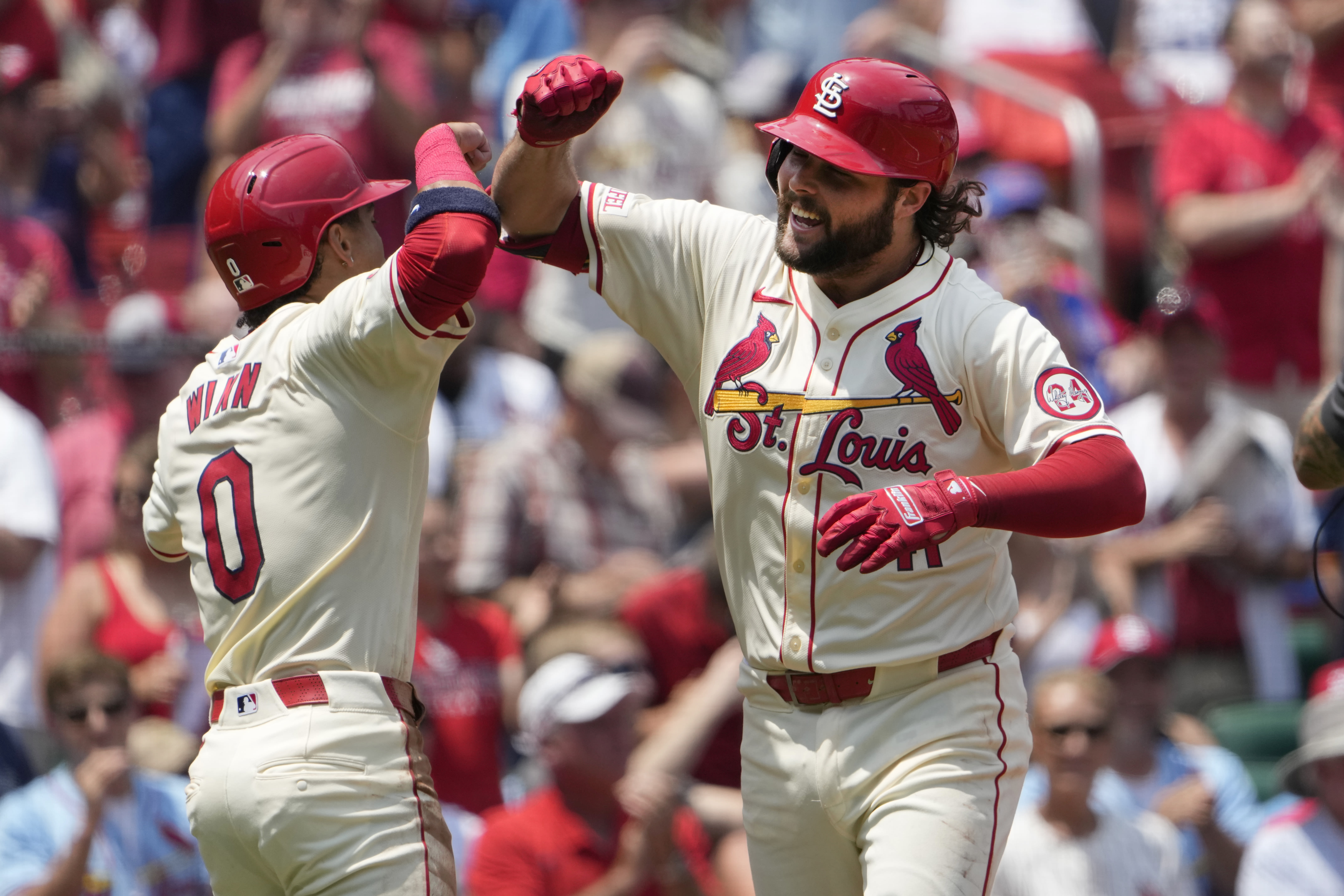 Alec Burleson homers to cap 9-run first inning as Cardinals beat Cubs 11-3 in opener of doubleheader