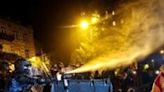 Georgia's interior ministry said Wednesday 63 people had been arrested at the late-night rally