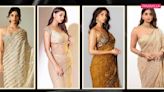 4 gasp-worthy gold sarees ft Suhana Khan that are all things glitz and glam