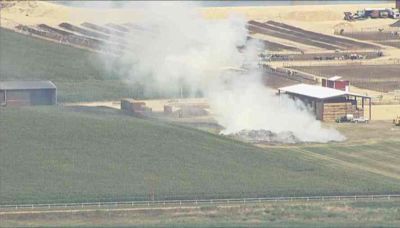 Longmont residents may see smoke from hay barn fire along Weld County Road 28