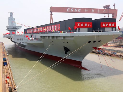 China's new aircraft carrier is being tested at sea for the first time, but US carriers 'remain in an echelon of their own,' expert says