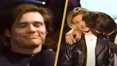 Jim Carrey had the perfect reaction straight after Cameron Diaz was forcefully kissed at MTV awards