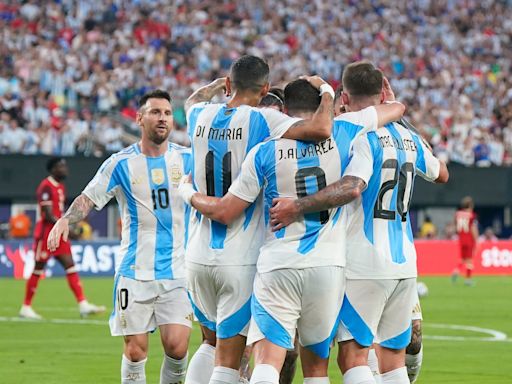 ¡A la final! Argentina jugó su mejor partido en la Copa América, le ganó 2-0 a Canadá y el domingo irá por una nueva conquista