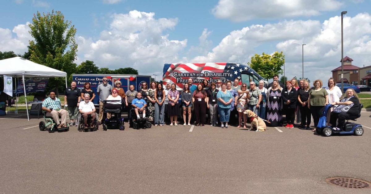 Caravan for Disability Freedom and Justice visits Menomonie to celebrate ADA