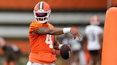 Cleveland Browns QB Deshaun Watson doesn't throw on Day 2 of practice as he recovers from shoulder surgery