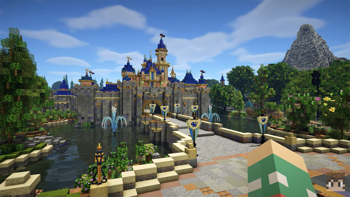 An incredibly detailed Minecraft version of Disneyland