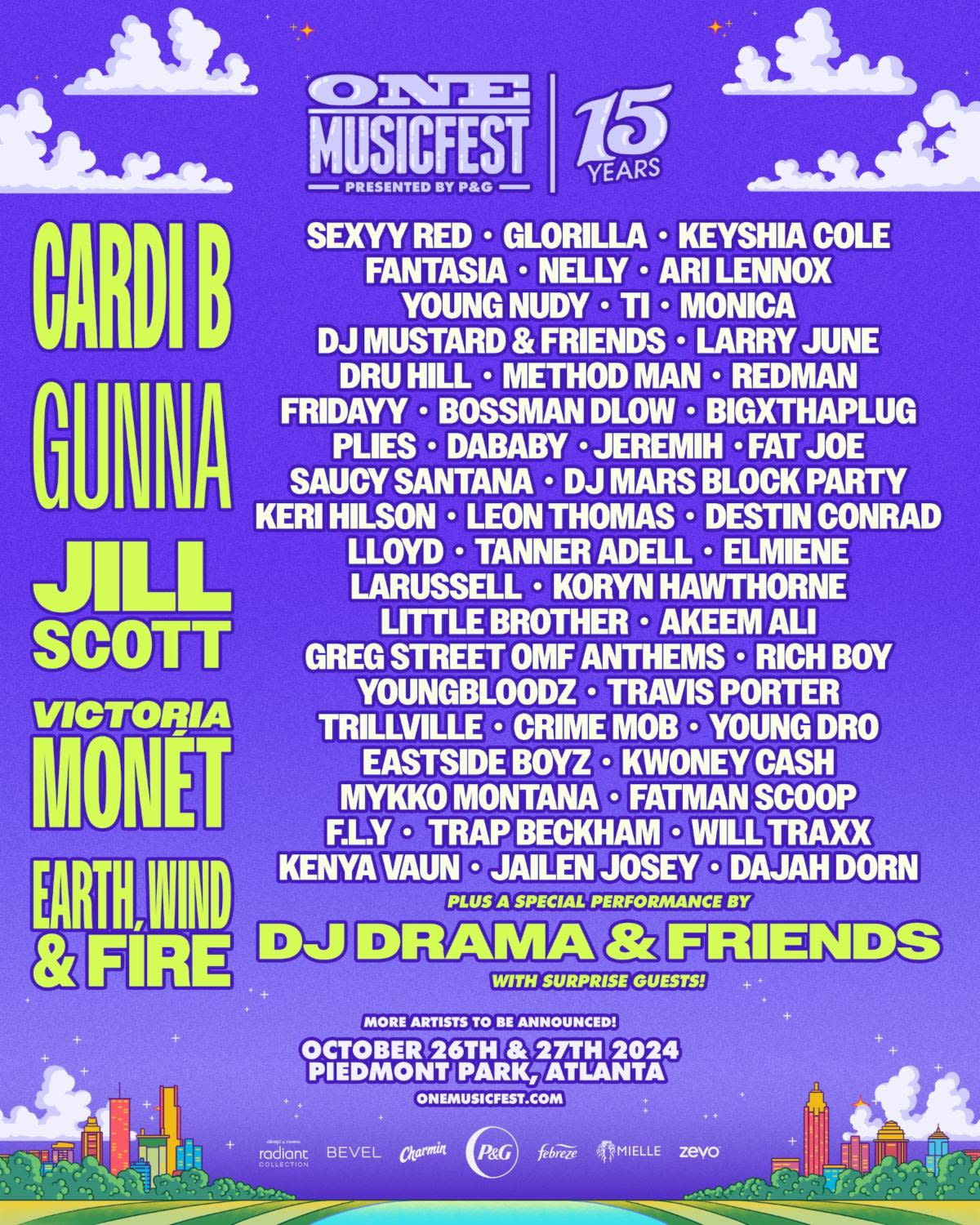 Cardi B, Gunna, Victoria Monét and More Set for One Musicfest 15th Anniversary