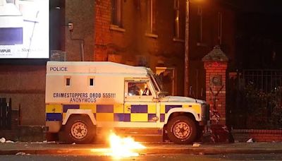 Police attacked with petrol bombs during Belfast disorder