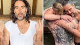 ‘Blessed’ Russell Brand joined by Bear Grylls for baptism in the Thames