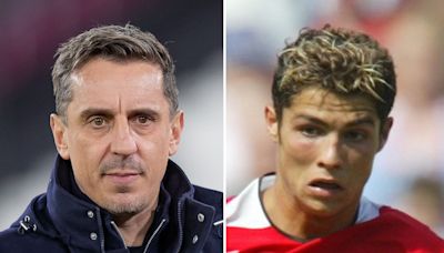 Gary Neville 'lost faith' with 'scrawny and erratic' Cristiano Ronaldo