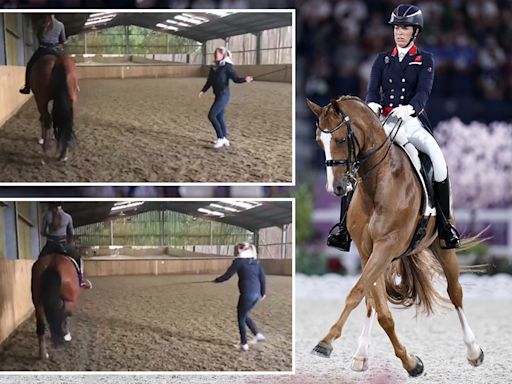 Video of Charlotte Dujardin whipping horse emerges after Team GB Olympian banned