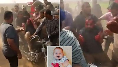 Israel shares horror vid showing kidnap of dad of Hamas' youngest hostage