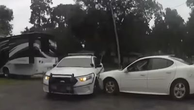 Angry Florida Man Rams Deputy’s Car