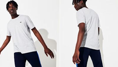 Luce elegante en verano con la camiseta básica Lacoste para hombre