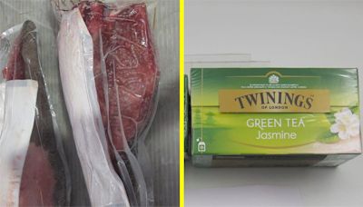邊境查驗 「Twinings茉莉綠茶」農藥超標、美國牛舌檢出寄生蟲！