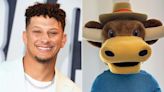 Patrick Mahomes Wears Cow Costume After Losing March Madness Bet to Shane Buechele