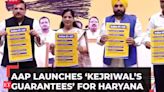 Haryana Assembly Elections 2024: AAP launches 'Kejriwal's 5 guarantees', promises Rs 1000 to females