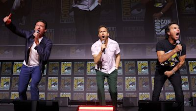 Ryan Reynolds, Hugh Jackman surprise Comic-Con crowd with screening, Marvel drone show
