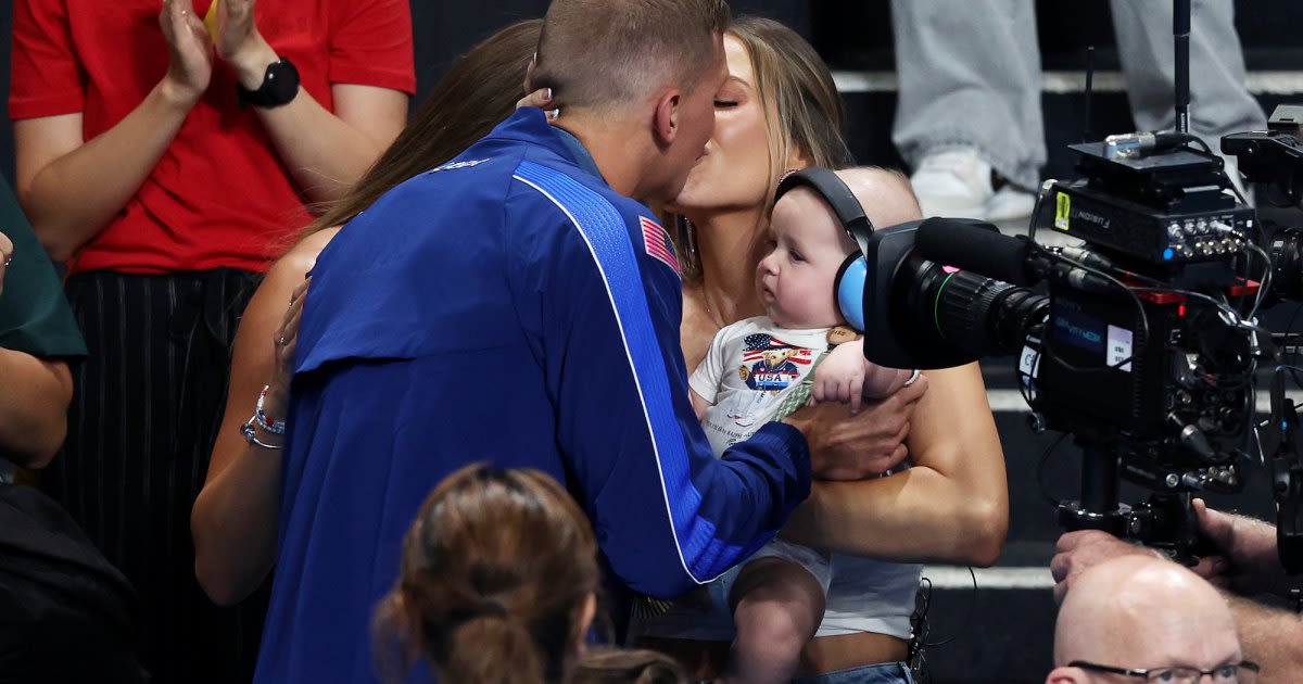 Caeleb Dressel Says Son Seeing Him Win Olympic Gold ‘Is Everything’