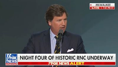 Tucker Carlson Hails Trump as ‘Bravest Man’ in RNC Speech After Telling Staffer, ‘I Hate Him Passionately’