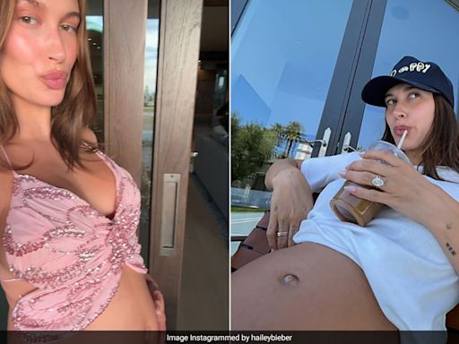 Amidst Pregnancy Cravings, Hailey Bieber's Baby-To-Be Makes A Debut In Her Delightful Bump-Baring Pictures