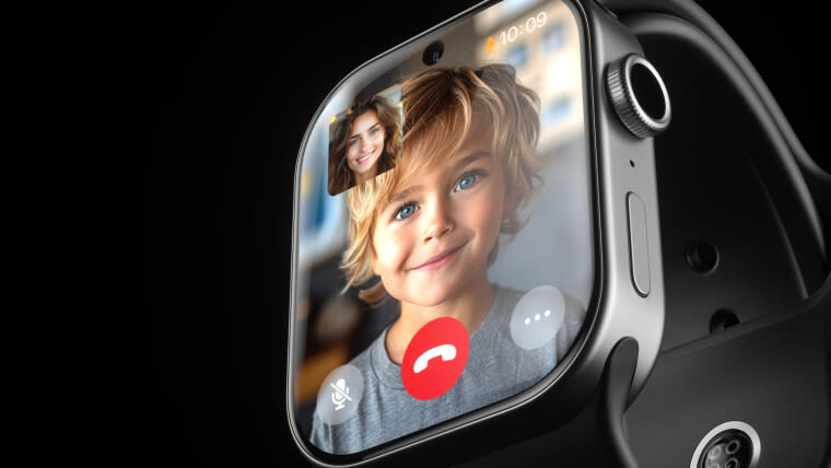 Concept Apple Watch X brings FaceTime camera and Touch ID to the table