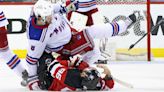 Rangers' Jacob Trouba throws enormous hit on Devils star Timo Meier in Game 7